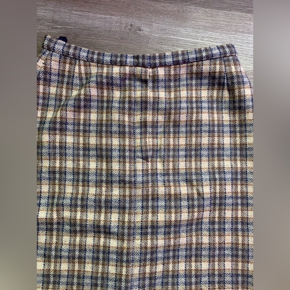 VTG Pendleton Knockabouts Plaid Skirt Pleated Skirt Multi Color Layered Size M L - Picture 3 of 11